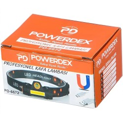 POWERDEX Şarjlı Mıknatıslı Kafa Lambası PD-6672