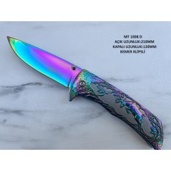 Mtech Mt-1008-D Katlanır Yarı Otomatik Çakı-Bıçak Cep Klipsli