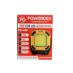 Powerdex PD-480 Şarjlı Mini COB LED Manyetik Aydınlatma