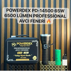Pd-14500 65w 6500 Lümen Profesyonel Avcı Feneri Güçlü El Feneri Uzun menzilli el feneri