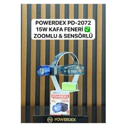 powerdex Pd-2072 15w Zoomlu % Sensörlü Kafa Feneri