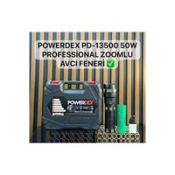powerdex Pd-13500 Profesyonel Büyük Avcı Feneri 50w 5000 Lümen Zoomlu