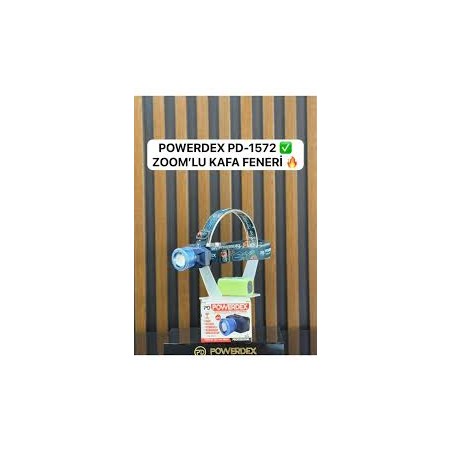 powerdex Pd-1572 Yüksek Kaliteli Süper Zoom Led Kafa Feneri 20w