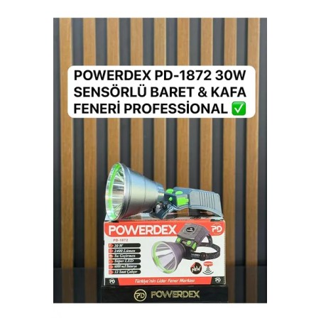 Powerdex PD-1872 Büyük Şarjlı Kafa Lambası 2400 Lümen