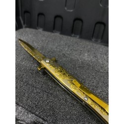 Kamp Outdoor Mtech Gül Desenli Ön - Arka - Namlu Gravürlü Çakı 22,5 cm Kilitli 152 gr Hafif