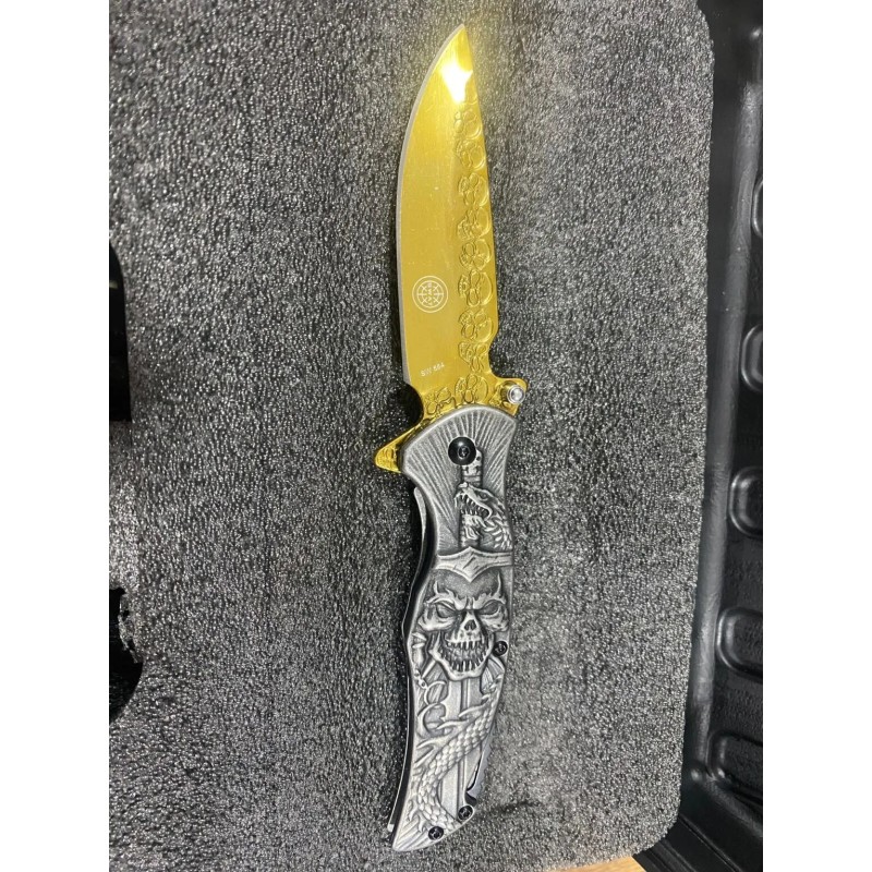 swat-554 kuru kafa kabartmalı işlemeli çakı